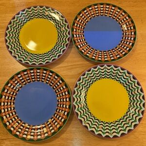 Like New - Set of 4 Anthropologie Dessert Plates